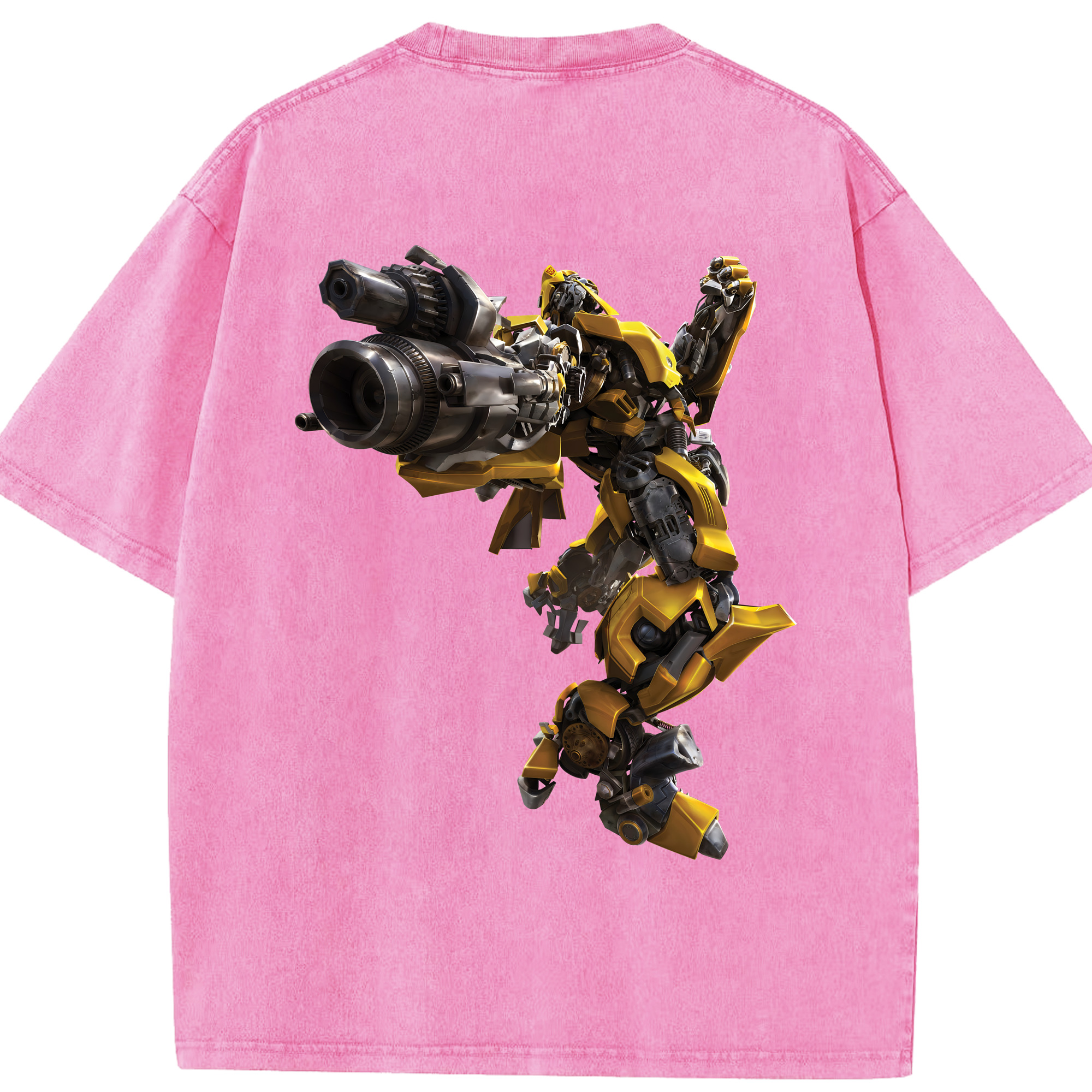 （画像用） Transformers トランスフォーマー 綿100% ヴィンテージ風 半袖Tシャツ（背面プリント）